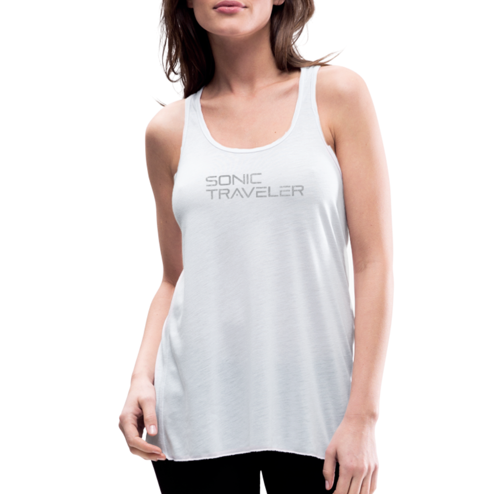 Women's Flowy Logo Tank Top - white