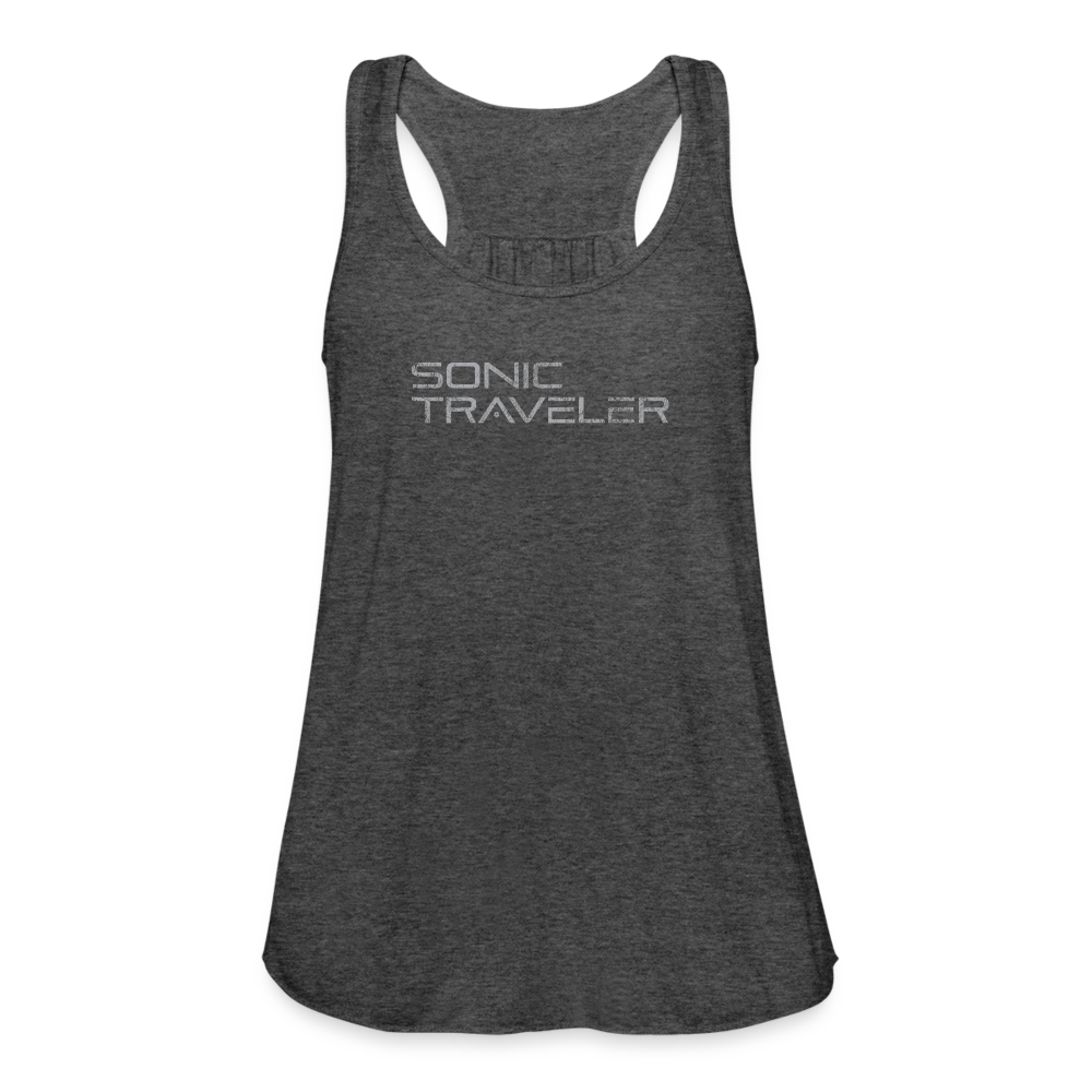 Women's Flowy Logo Tank Top - deep heather