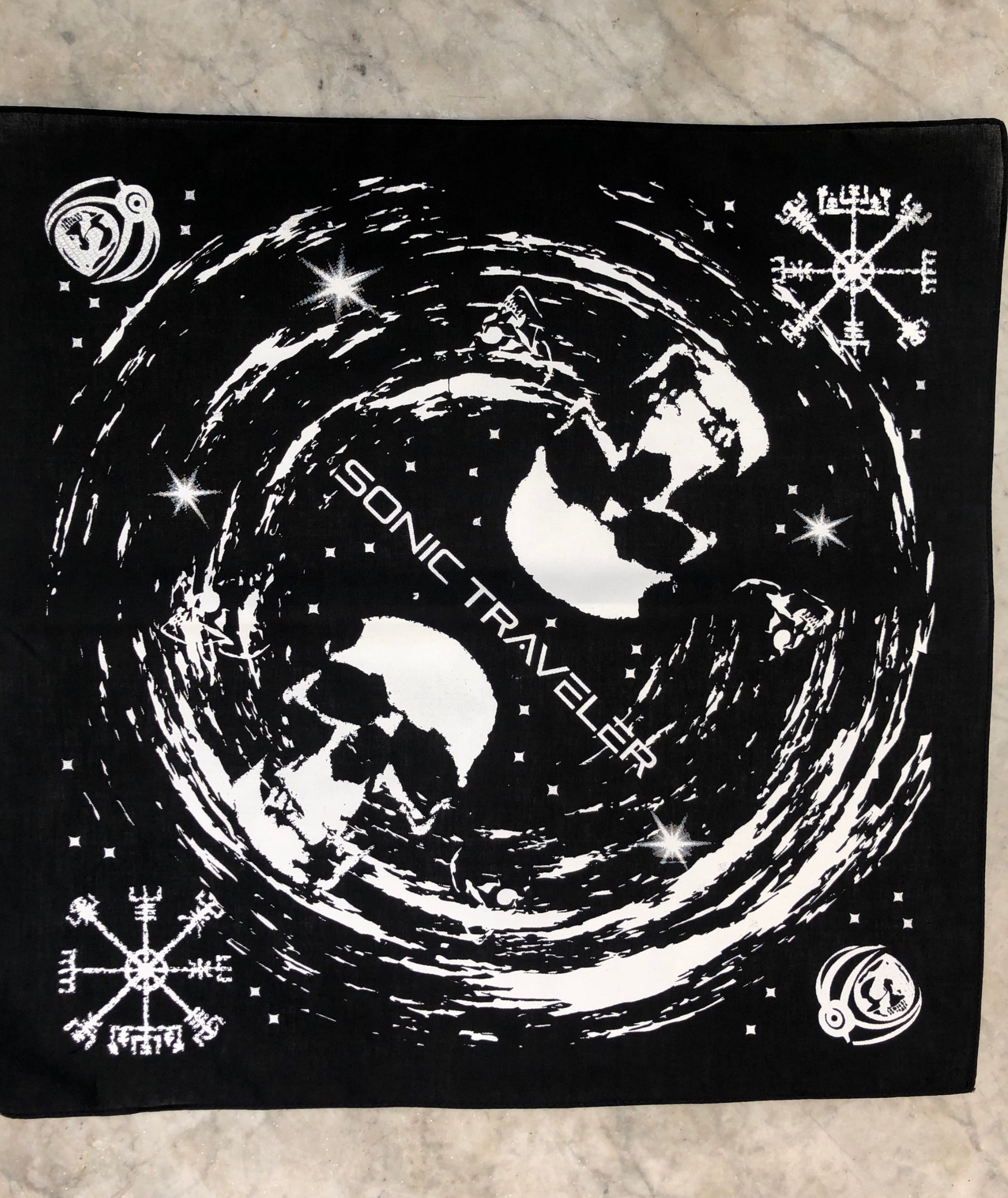 Sonic Traveler Skull Runes Bandana #1