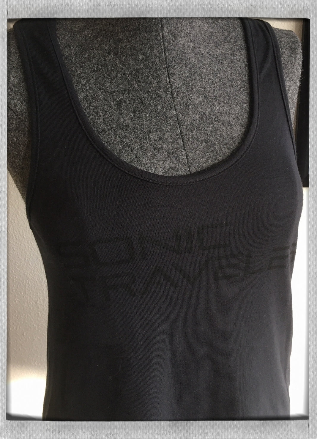 Sonic Traveler Tank Top - Black on Black