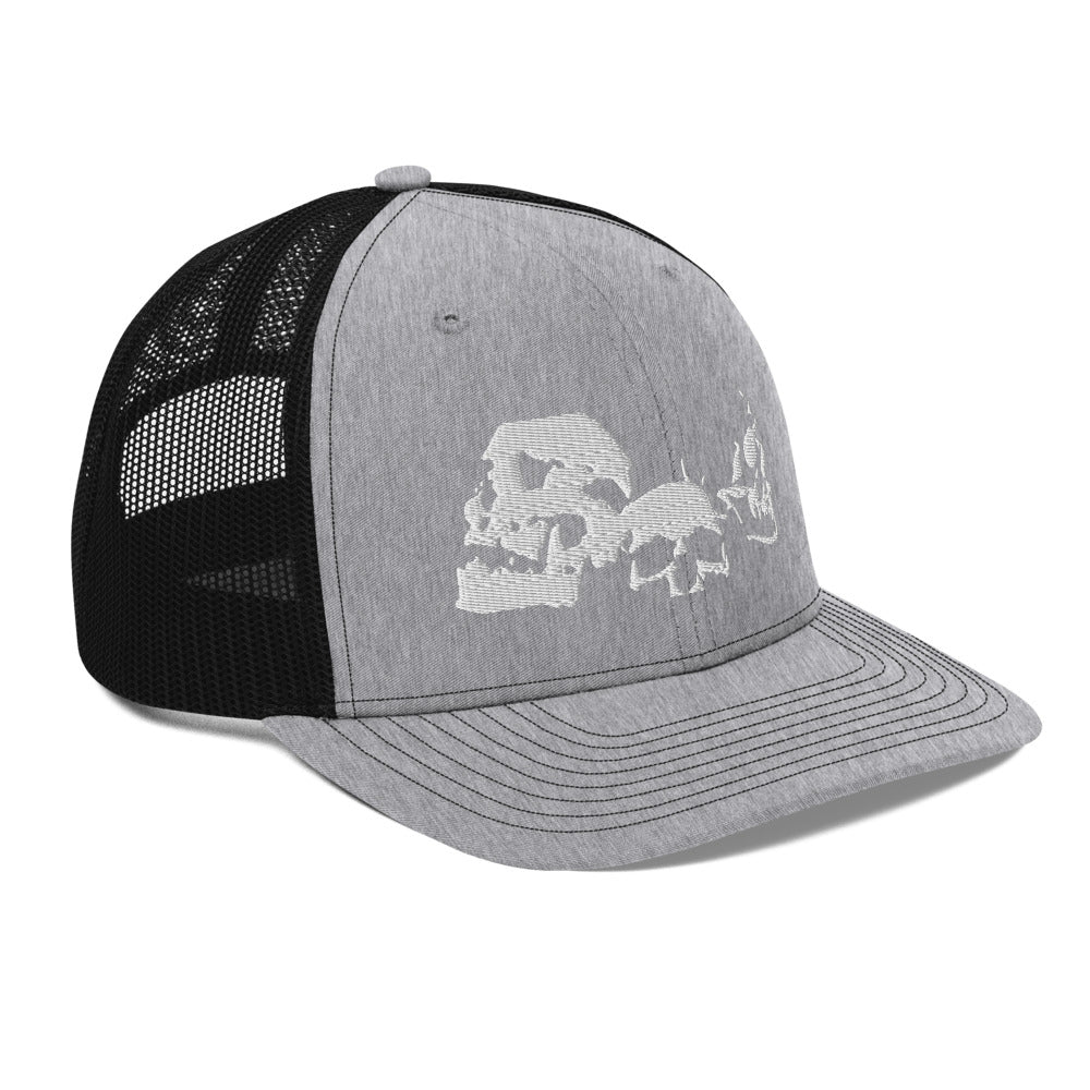 Triptych Skulls 2TONE Snapback Trucker Hat