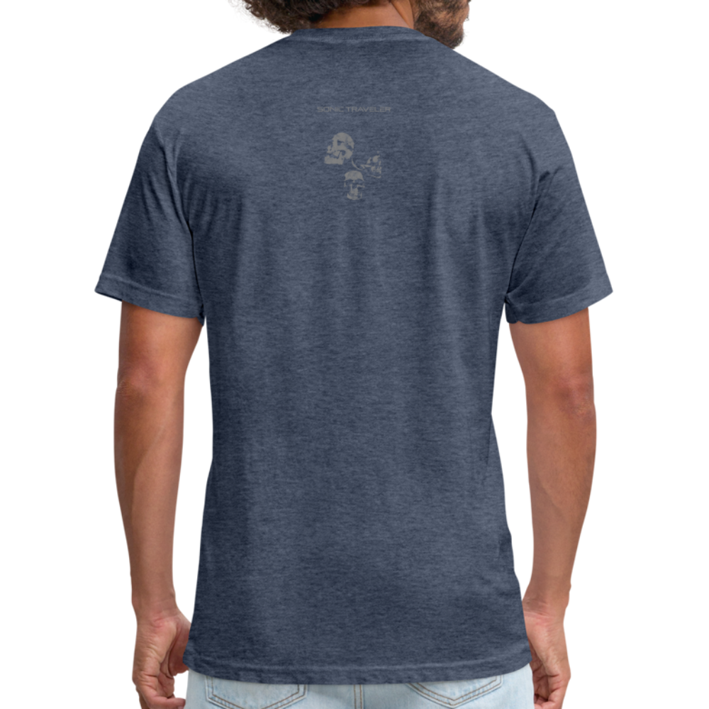 Beer + Concerts Fitted Cotton/Poly T-Shirt - Heather Black - heather navy