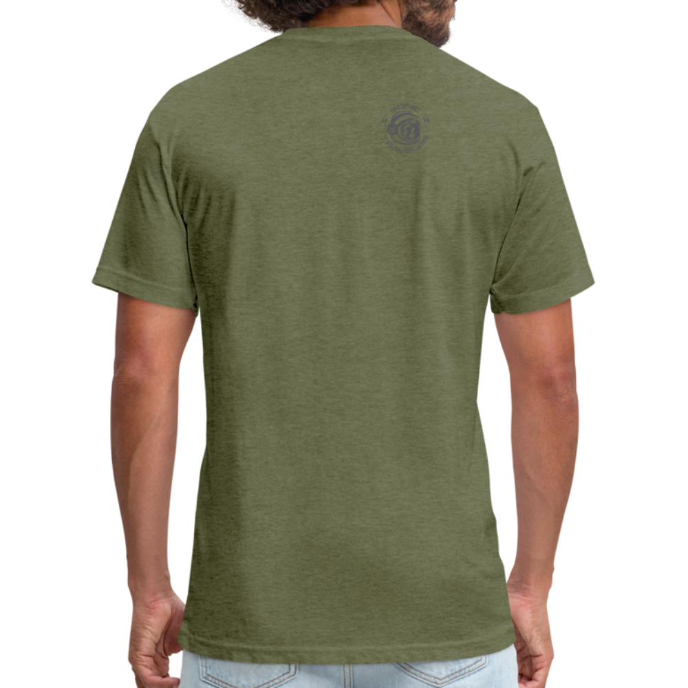 Logo Layering T-Shirt (Gray Logo) - heather military green