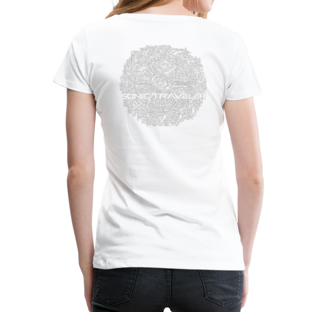 Spaceman & Catherine Wheel Women's Tee - white