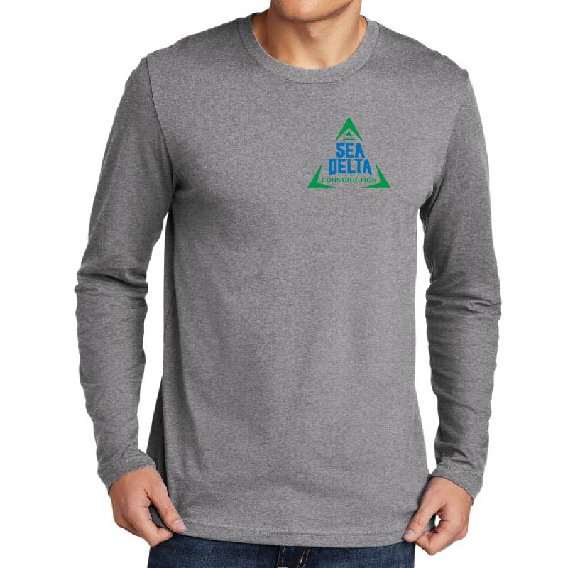 Sea Delta Construction - Long Sleeve Tee (LightGray)