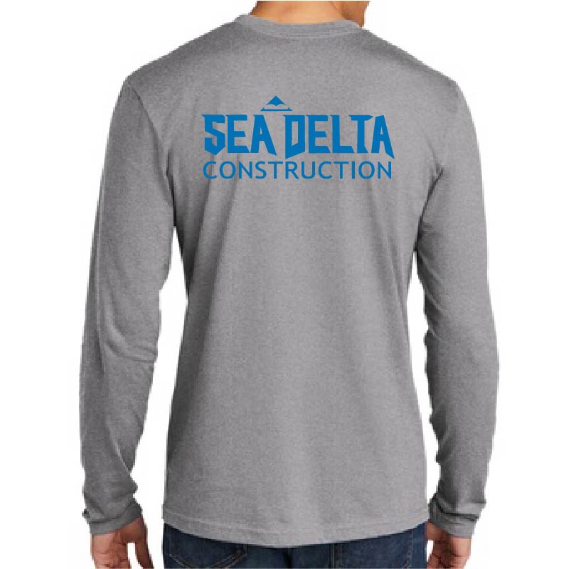 Sea Delta Construction - Long Sleeve Tee (LightGray)