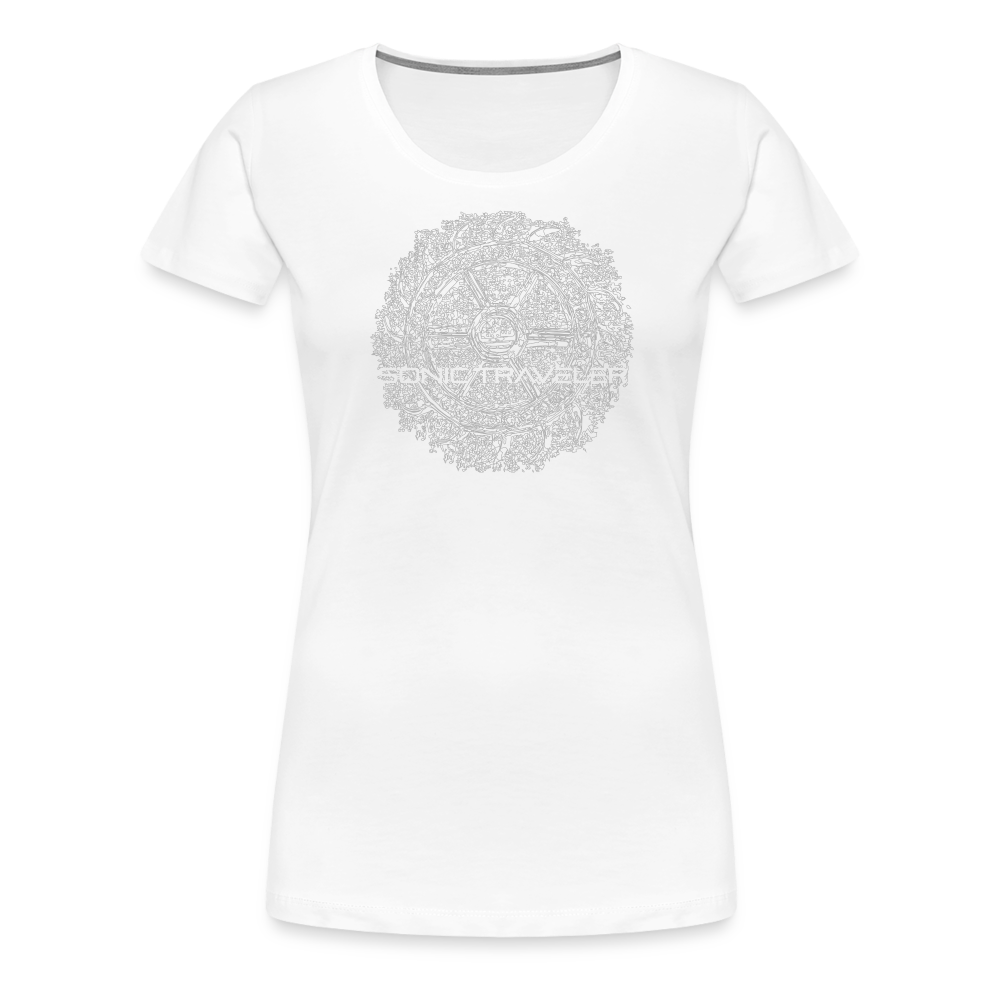 Catherine Wheel Women’s Premium Tee - white