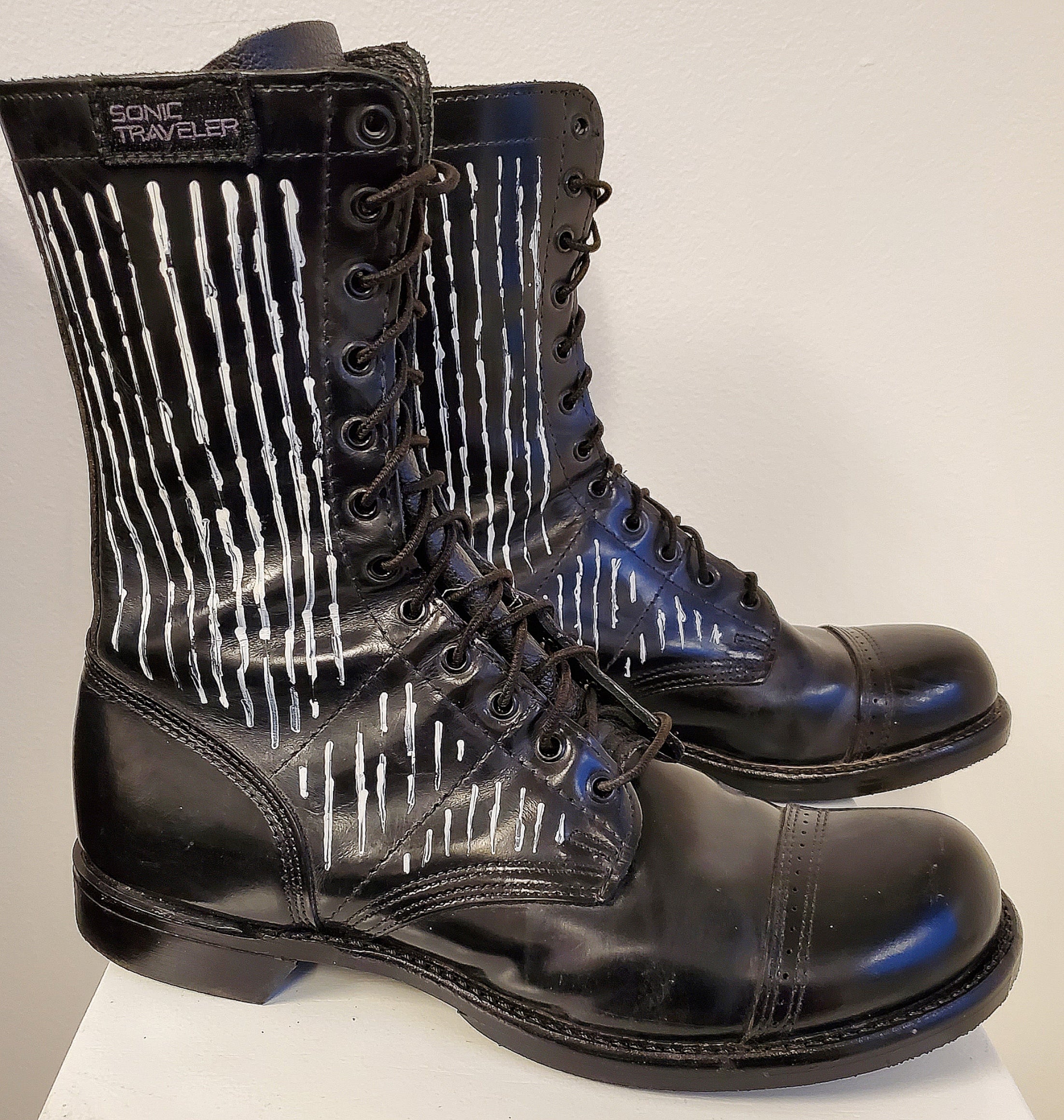 Sonic Traveler "Acid Rain" Combat Boots 1 of 1