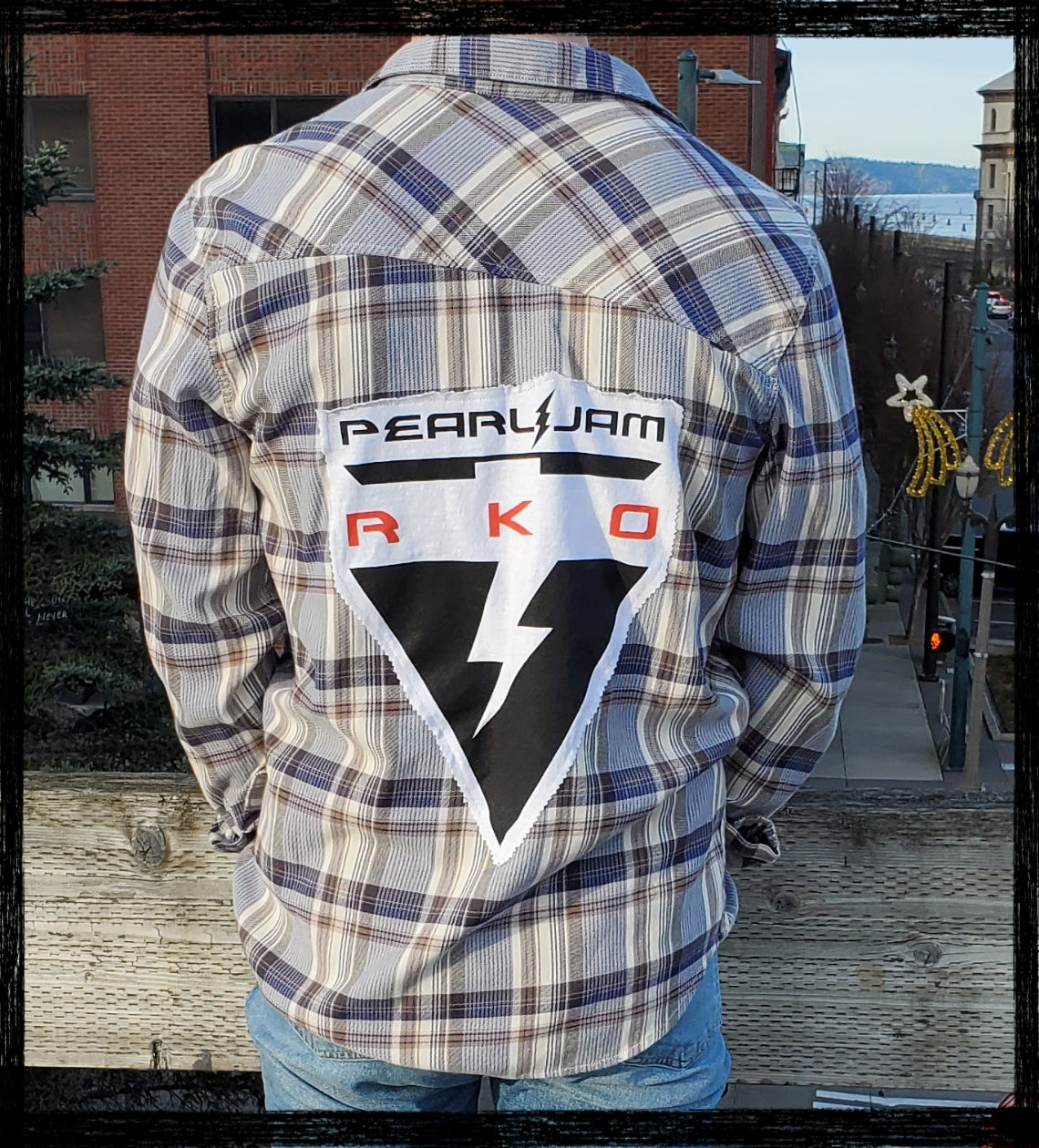 Sonic Traveler - Rare Pearl Jam RKO Flannel - UPCYCLED 1 of 1