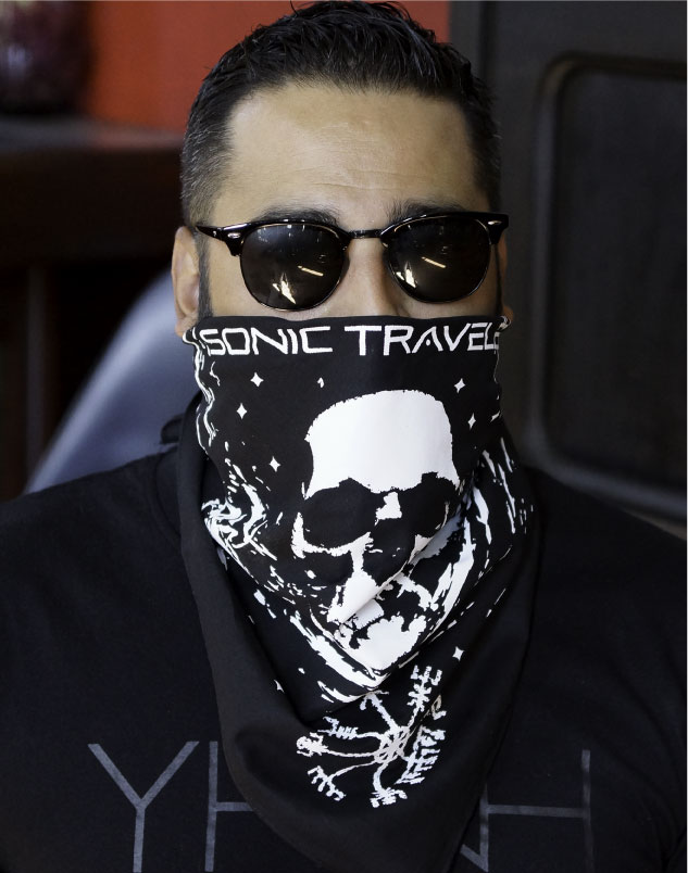 Sonic Traveler Skull Runes Bandana #1