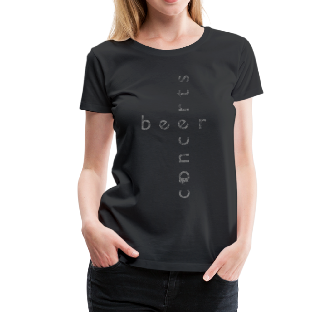 Beer + Concerts Premium Women's T-Shirt - black