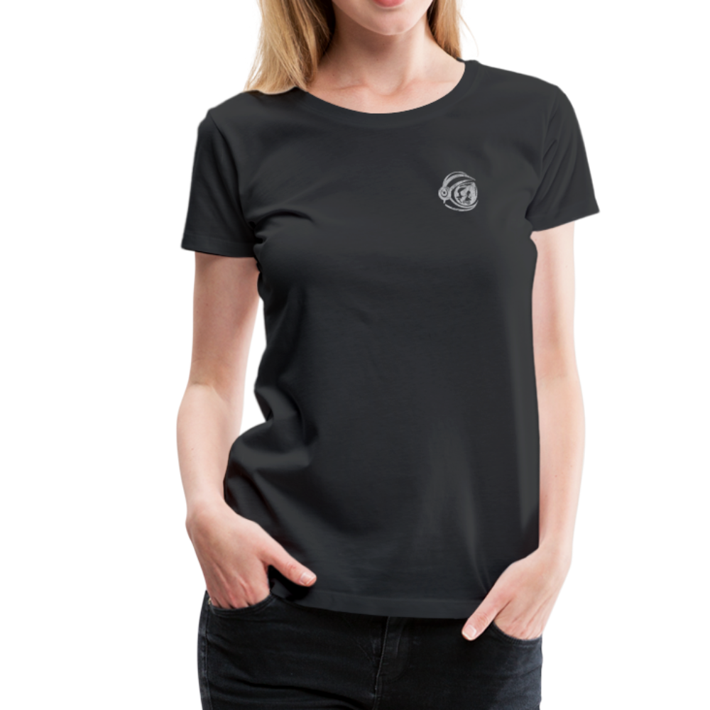 Spaceman & Catherine Wheel Women's Tee - black