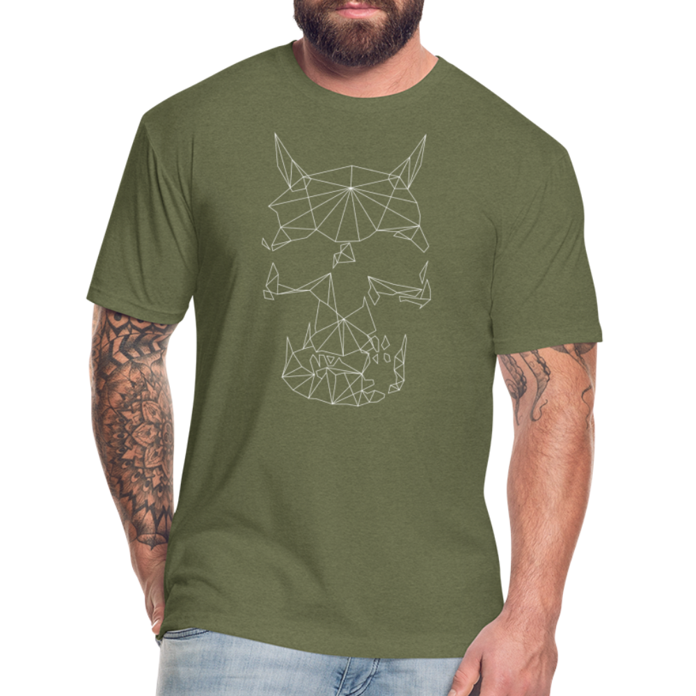 Digital Beasts - HRNSKUL Elite Tee CODE MP - heather military green