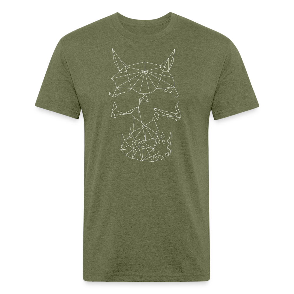 Digital Beasts - HRNSKUL Elite Tee CODE MP - heather military green